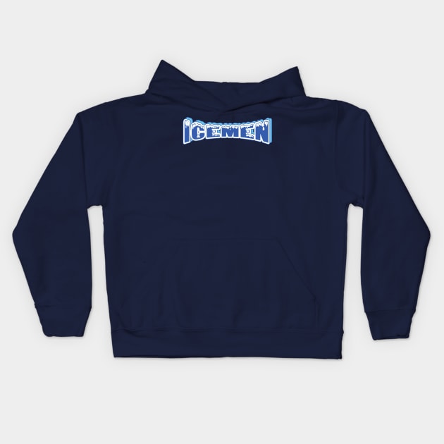 Icemen Hockey Logo Kids Hoodie by DavesTees